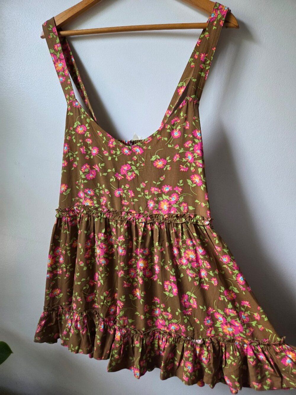 NWT MATILDA JANE FLORAL X BACK SHORT DRESS / JUMPER SIZE XL